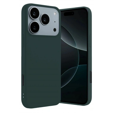 Mey İthalat®   iPhone 17 Pro Max First Silikon - Koyu Yeşil