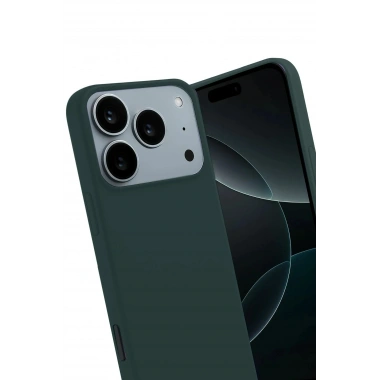 Mey İthalat®   iPhone 17 Pro Max First Silikon - Koyu Yeşil