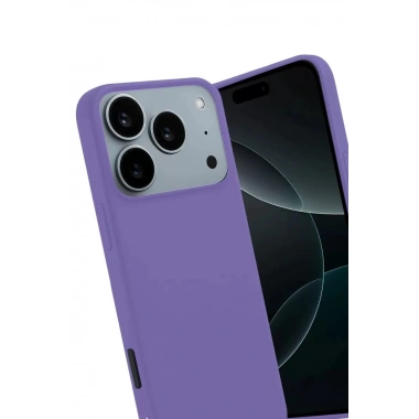 Mey İthalat®   iPhone 17 Pro Max First Silikon - Lila