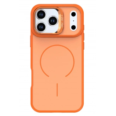 Mey İthalat®   iPhone 17 Pro Max Flexa Magsafe Kapak - Turuncu