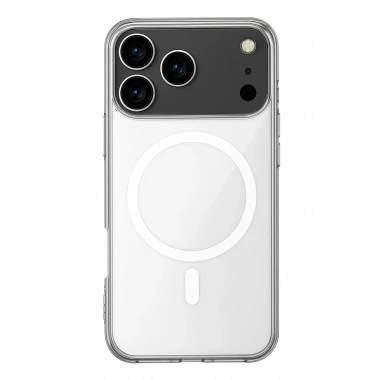 Mey İthalat®  iPhone 17 Pro Max Kılıf Magneticsafe Şeffaf Silikon - Şeffaf