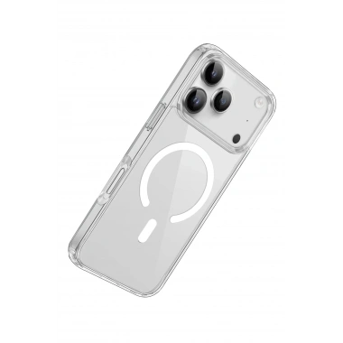 Mey İthalat® iPhone 17 Pro Max Kılıf Pc Real Magsafe Kapak - Şeffaf