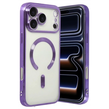 Mey İthalat®   iPhone 17 Pro Max Kross Magneticsafe Kapak - Mor