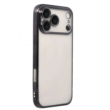 Mey İthalat®   iPhone 17 Pro Max  Lensli Silikon - Siyah