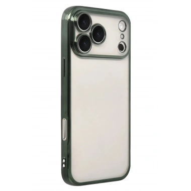 Mey İthalat®   iPhone 17 Pro Max  Lensli Silikon - Yeşil