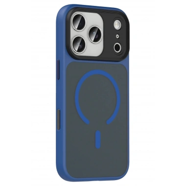 Mey İthalat®   iPhone 17 Pro Max Megane Magsafe Kapak - Lacivert