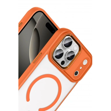 Mey İthalat®   iPhone 17 Pro Max Terea Magsafe Kapak - Turuncu