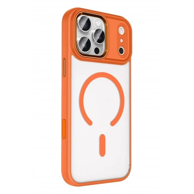 Mey İthalat®   iPhone 17 Pro Max Terea Magsafe Kapak - Turuncu
