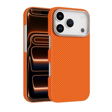 Mey İthalat®   iPhone 17 Pro Max Vega Magsafe Kapak - Turuncu