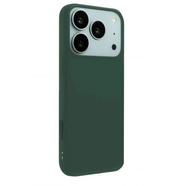 Mey İthalat®   iPhone 17 Pro Nano içi Kadife Silikon - Koyu Yeşil