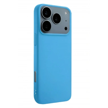 Mey İthalat®   iPhone 17 Pro Nano içi Kadife Silikon - Mavi