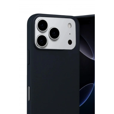 Mey İthalat®   iPhone 17 Pro Nano içi Kadife Silikon - Siyah