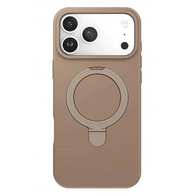 Mey İthalat®   iPhone 17 Pro Regal Magsafe Standlı Kapak - Çöl Titanyum