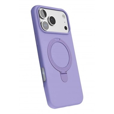 Mey İthalat®   iPhone 17 Pro Regal Magsafe Standlı Kapak - Lila