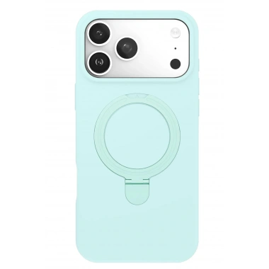 Mey İthalat®   iPhone 17 Pro Regal Magsafe Standlı Kapak - Su Yeşili