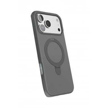 Mey İthalat®   iPhone 17 Pro Regal Magsafe Standlı Kapak - Titan Gri