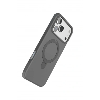 Mey İthalat®   iPhone 17 Pro Regal Magsafe Standlı Kapak - Titan Gri