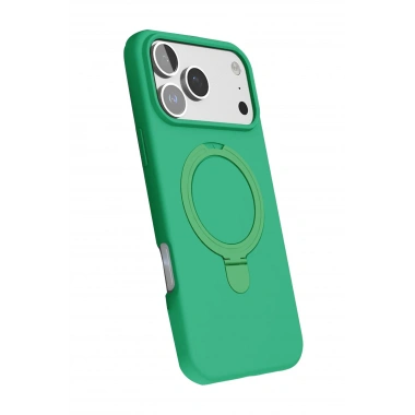 Mey İthalat®   iPhone 17 Pro Regal Magsafe Standlı Kapak - Yeşil