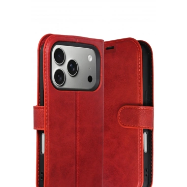 Mey İthalat®   iPhone 17 Pro Trend S Plus Kapaklı Kılıf - Kırmızı