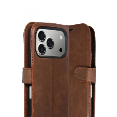 Mey İthalat®   iPhone 17 Pro Trend S Plus Kapaklı Kılıf - Taba