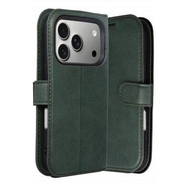 Mey İthalat®   iPhone 17 Pro Trend S Plus Kapaklı Kılıf - Yeşil
