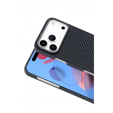 Mey İthalat®   iPhone 17 Pro Vega Magsafe Kapak - Siyah