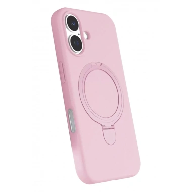 Mey İthalat®   iPhone 17 Regal Magsafe Standlı Kapak - Açık Pembe