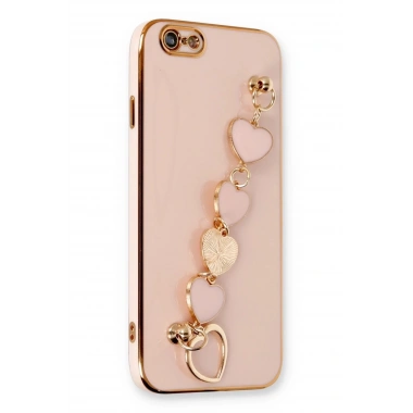 Mey İthalat® iPhone 6 Kılıf Esila Silikon - Pudra