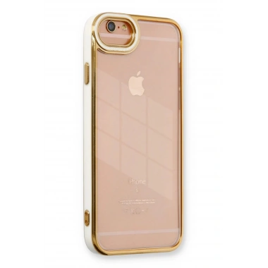 Mey İthalat®  iPhone 6 Kılıf Liva Lens Silikon - Beyaz