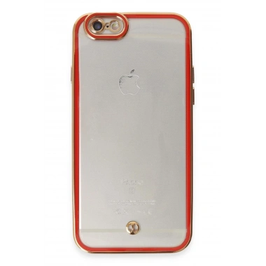 Mey İthalat® iPhone 6 Kılıf Liva Lens Silikon - Kırmızı