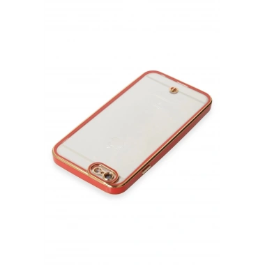 Mey İthalat® iPhone 6 Kılıf Liva Lens Silikon - Kırmızı