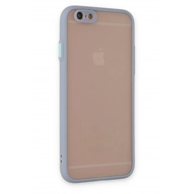 Mey İthalat®  iPhone 6 Kılıf Montreal Silikon Kapak - Gri