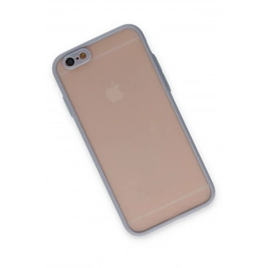 Mey İthalat®  iPhone 6 Kılıf Montreal Silikon Kapak - Gri