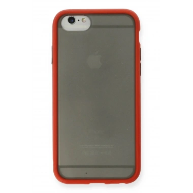 Mey İthalat®  iPhone 6 Kılıf Montreal Silikon Kapak - Kırmızı