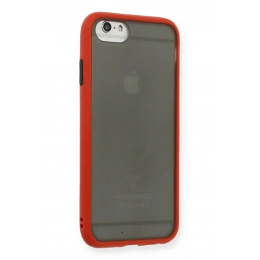 Mey İthalat®  iPhone 6 Kılıf Montreal Silikon Kapak - Kırmızı