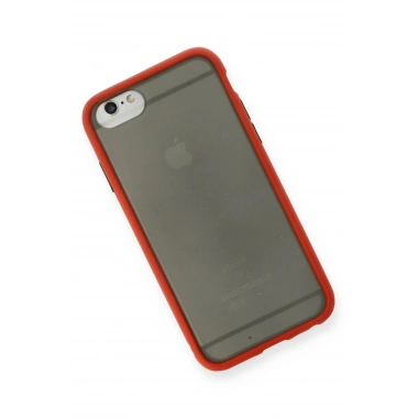 Mey İthalat®  iPhone 6 Kılıf Montreal Silikon Kapak - Kırmızı