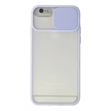 Mey İthalat® iPhone 6 Kılıf Palm Buzlu Kamera Sürgülü Silikon - Lila