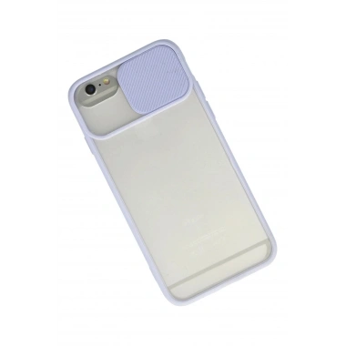 Mey İthalat® iPhone 6 Kılıf Palm Buzlu Kamera Sürgülü Silikon - Lila
