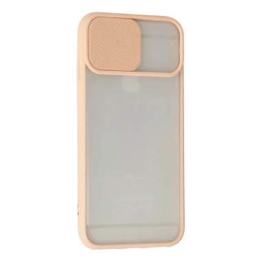 Mey İthalat® iPhone 6 Kılıf Palm Buzlu Kamera Sürgülü Silikon - Pembe