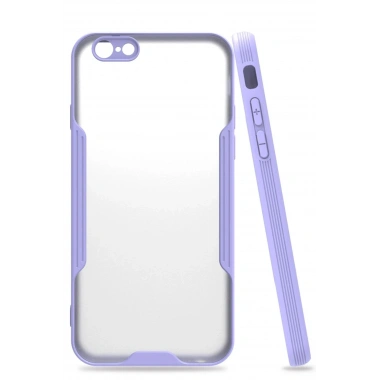 Mey İthalat®  iPhone 6 Kılıf Platin Silikon - Lila