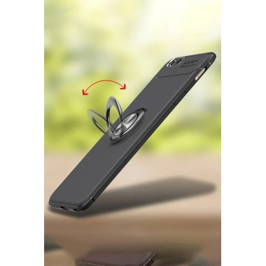 Mey İthalat® iPhone 6 Kılıf Range Yüzüklü Silikon - Kırmızı