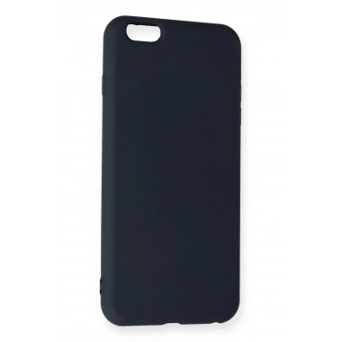 Mey İthalat®  iPhone 6 Plus Kılıf Nano içi Kadife Silikon - Lacivert