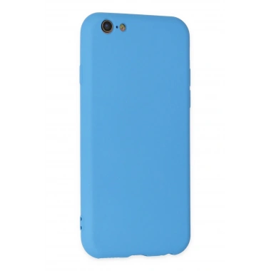 Mey İthalat®  iPhone 6 Plus Kılıf Nano içi Kadife Silikon - Mavi
