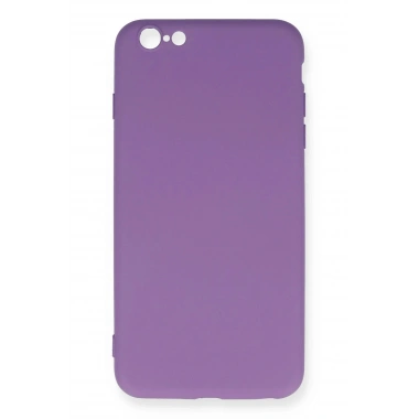 Mey İthalat®  iPhone 6 Plus Kılıf Nano içi Kadife Silikon - Mor