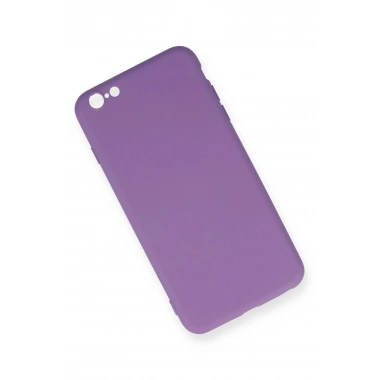 Mey İthalat®  iPhone 6 Plus Kılıf Nano içi Kadife Silikon - Mor