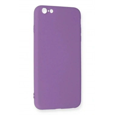 Mey İthalat®  iPhone 6 Plus Kılıf Nano içi Kadife Silikon - Mor