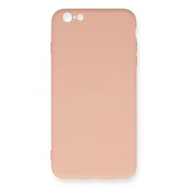 Mey İthalat®  iPhone 6 Plus Kılıf Nano içi Kadife Silikon - Pudra