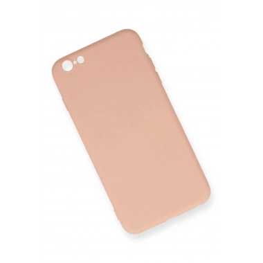 Mey İthalat®  iPhone 6 Plus Kılıf Nano içi Kadife Silikon - Pudra