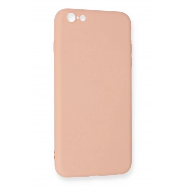 Mey İthalat®  iPhone 6 Plus Kılıf Nano içi Kadife Silikon - Pudra