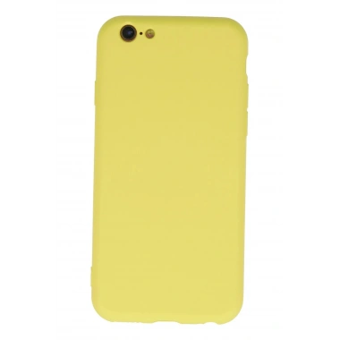 Mey İthalat®  iPhone 6 Plus Kılıf Nano içi Kadife Silikon - Sarı